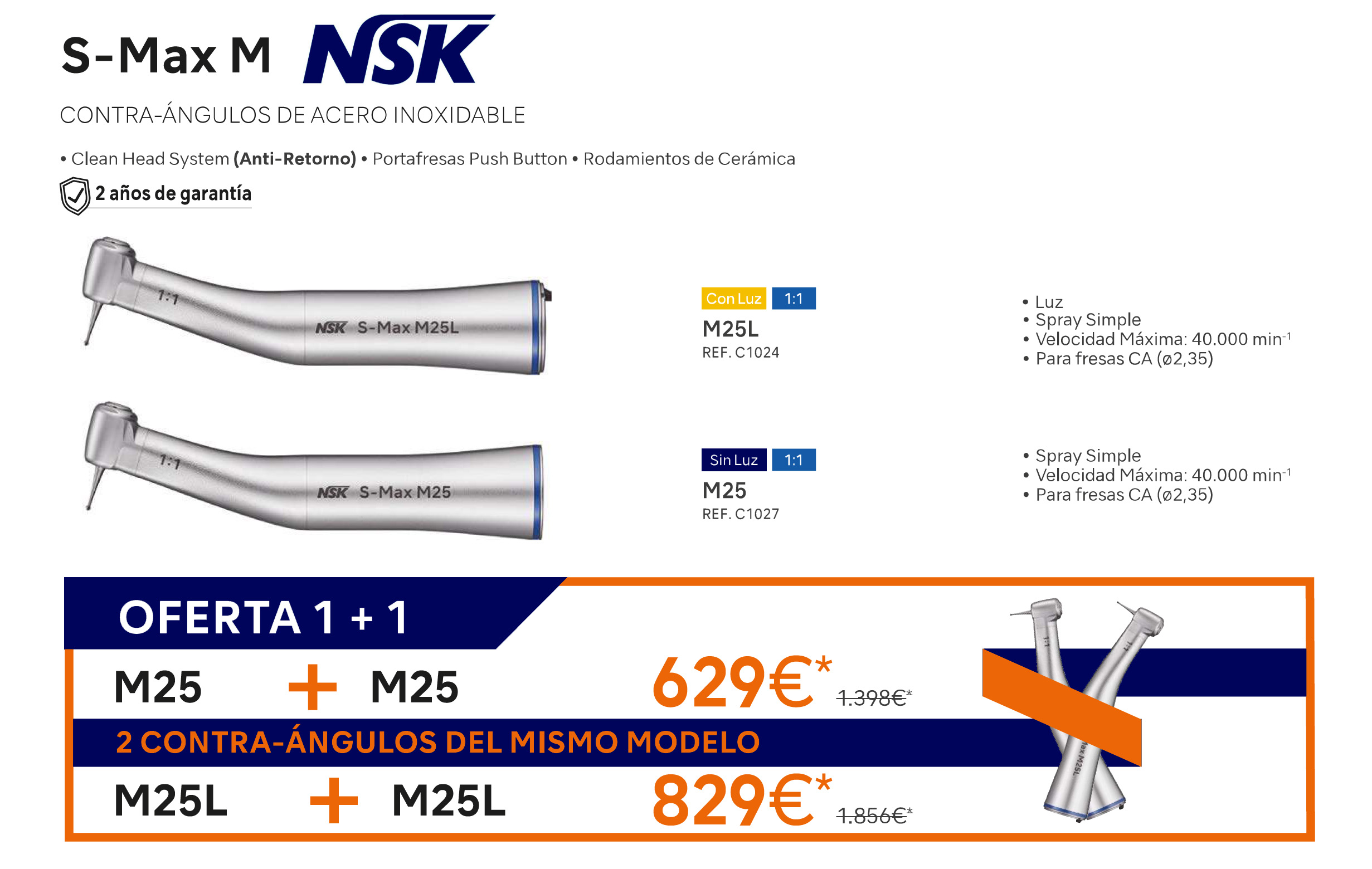 Contra-Ángulo NSK Anillo Azul: Innovación y durabilidad en cada movimiento